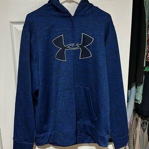 Men’s large blue Under Armour hoodie, perfect used condition.